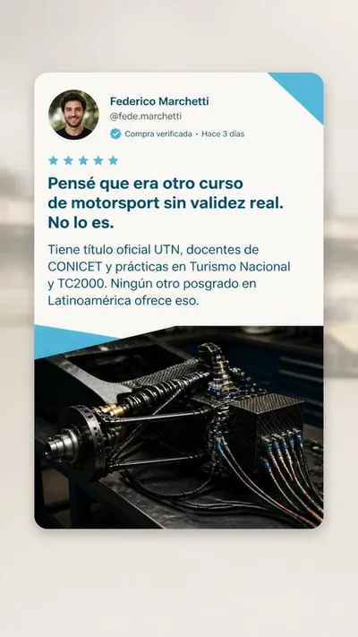 Anuncio de Academia FDC: Pensé que era otro curso de motorsport sin validez real. No lo es.