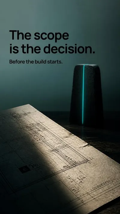 Anuncio de BlackBox Vision: The scope is the decision.