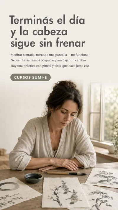 Anuncio de Carina Gulio: Terminás el día y la cabeza sigue sin frenar