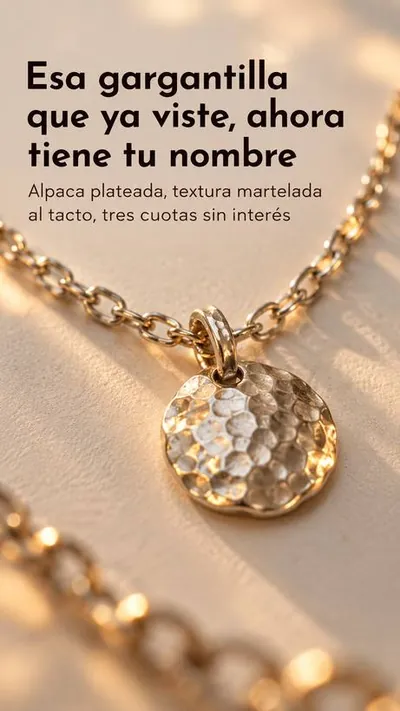 Anuncio de Nebraska Accesorios: Esa gargantilla que ya viste, ahora tiene tu nombre