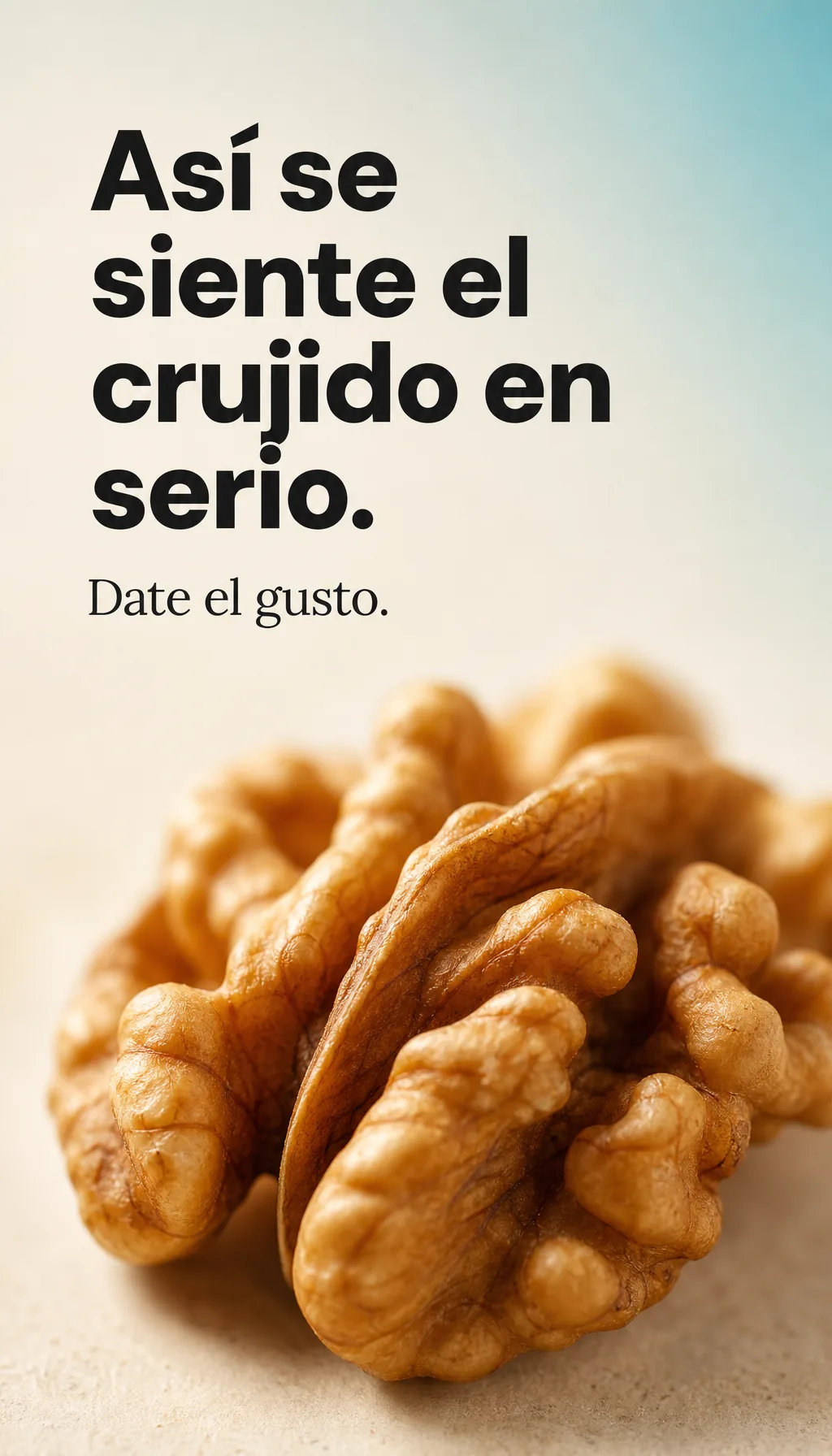 Sir Neko ad: the crunch of the walnuts